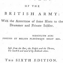 Advice to the Officers of the British Army: With the addition of Some Hints to the Drummer and Private Soldier London, 1783