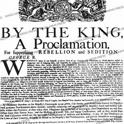 By the King, A Proclamation for Suppressing Rebellion and Sedition