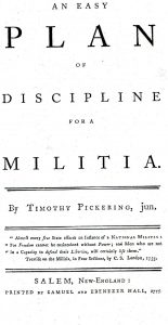 Pickering's Plan for the Discipline of the Militia, by Thomas Pickering