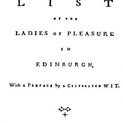 Ranger's Impartial List of the Ladies of Pleasure, &c.