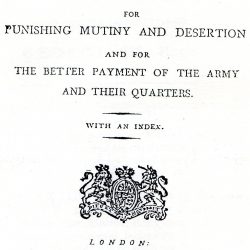The Mutiny Act of 1807