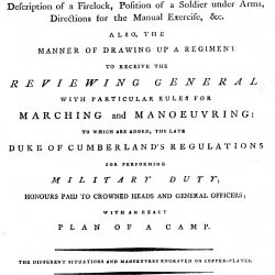 The Volunteers Companion, 1784