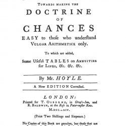 Hoyle's Essay on the Doctrine of Chances
