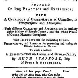 A Treatise on Cyder-Making, London, 1753
