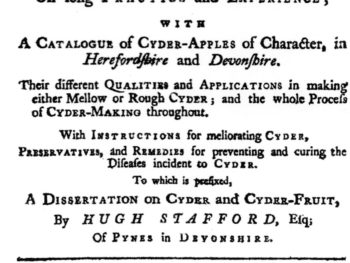 A Treatise on Cyder-Making, London, 1753