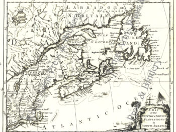 A Map of the British and French Plantations in North America-1755