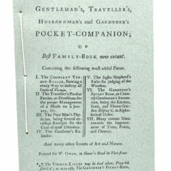 Gentlemen's Travellers and Husbandman’s Pocket Companion 1