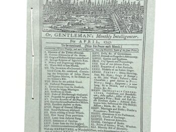 London Magazine, April 1757