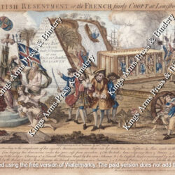 BRITISH RESENTMENT or the FRENCH fairly COOPT at Louisbourg. London: Printed for T. Bowles in St. Pauls Church Yard, & Jno. Bowles & Son, in Cornhil [sic], 25 Septr. 1755