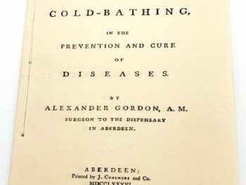 Observations on the Efficacy of Cold Bathing, in the Cure of nervous, bilious, scrophulous, and other Chronic Diseaes. 1786.