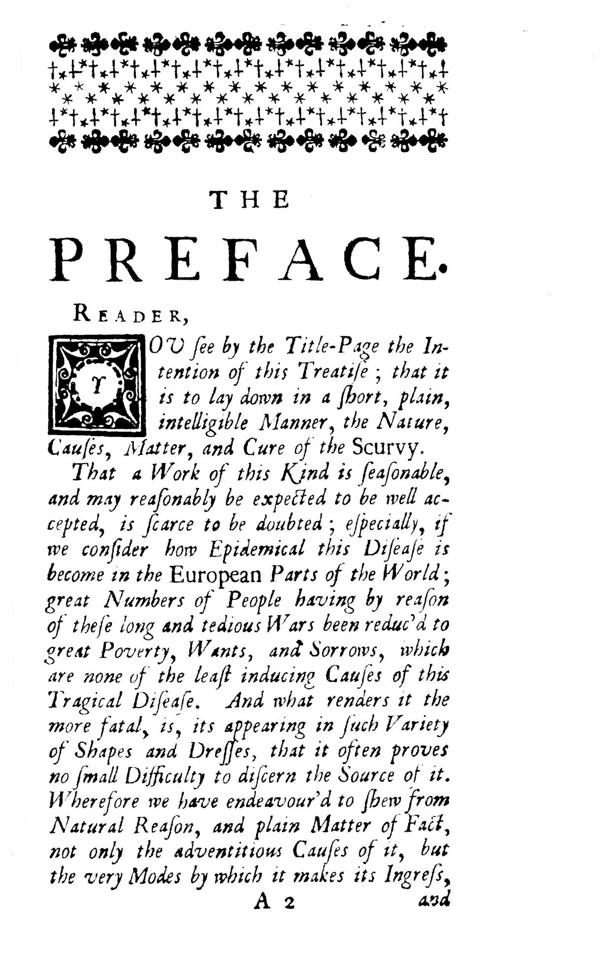 A Short Essay on the Scurvy: in which the Causes and Cure of that Disease are briefly stated and Demonstrated. ... With a Touch on old Venereal Cases, and some Remarks on the Doctrine of Acids and Alkalies. 1714 3