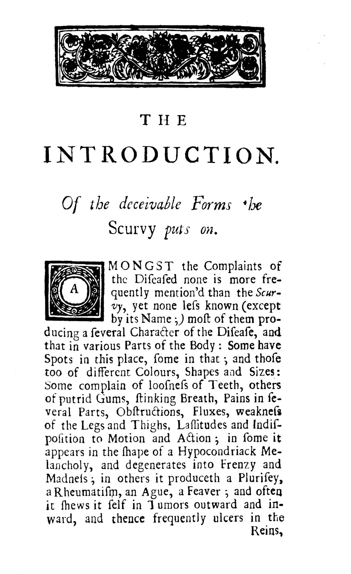 A Short Essay on the Scurvy: in which the Causes and Cure of that Disease are briefly stated and Demonstrated. ... With a Touch on old Venereal Cases, and some Remarks on the Doctrine of Acids and Alkalies. 1714 4