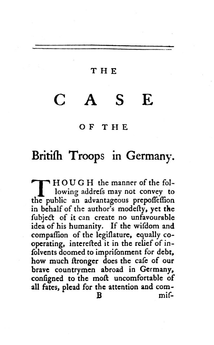 The Case of the British Troops Serving in Germany 1